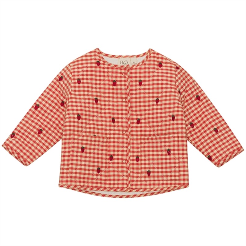 Flss Molly Jacket Berry Gingham