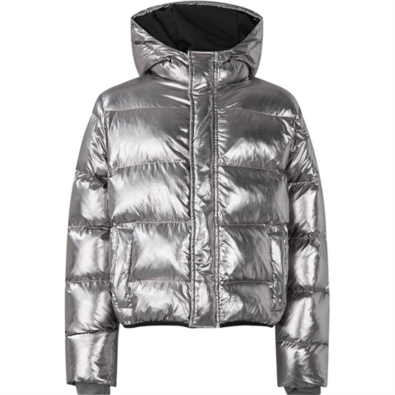Mads Nrgaard Shiny Crinckle Jojina Jacket Asphalt