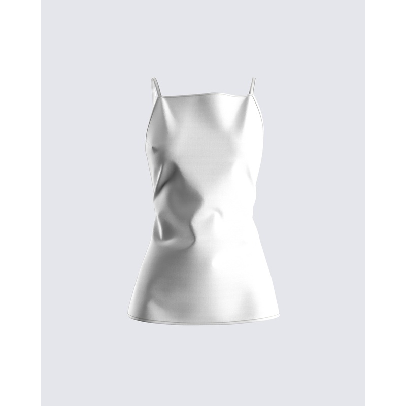 Aisha Ivory Open Back Top