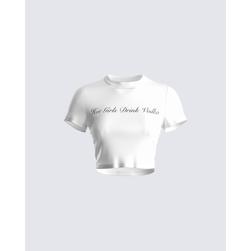 Anela White Jersey Graphic Top