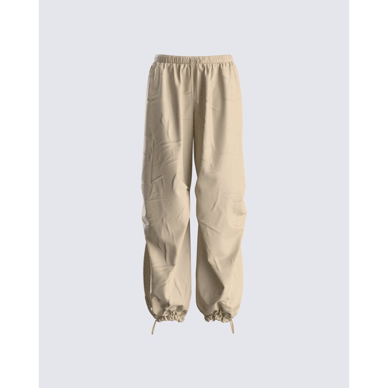 Finley Taupe Parachute Pant