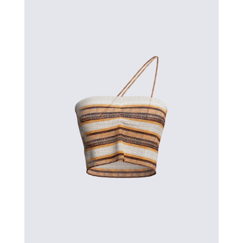 Jade Multi Stripe Sweater Top