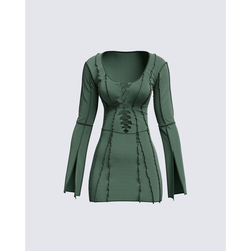 Karlie Lace Up Boss Dress