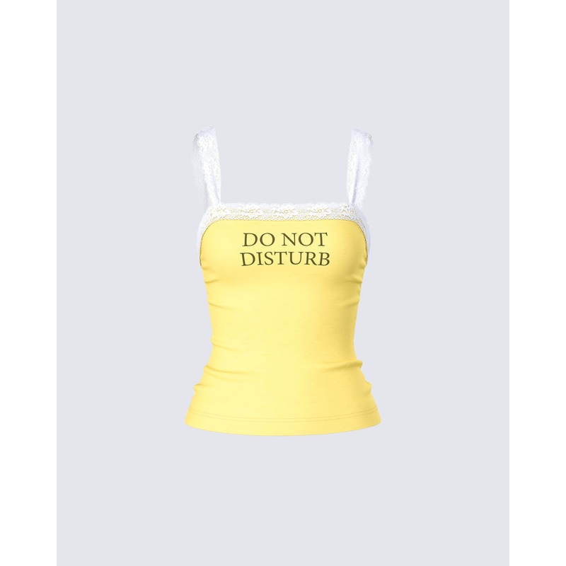 Rosalia Yellow Graphic Knit Top