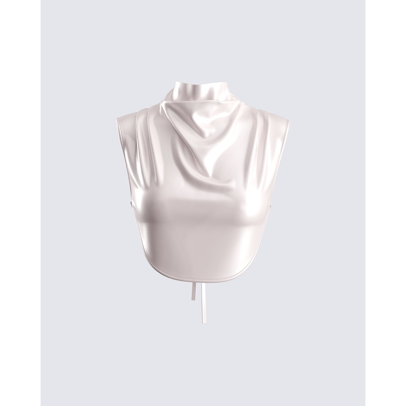 Amal Cream Cropped Top