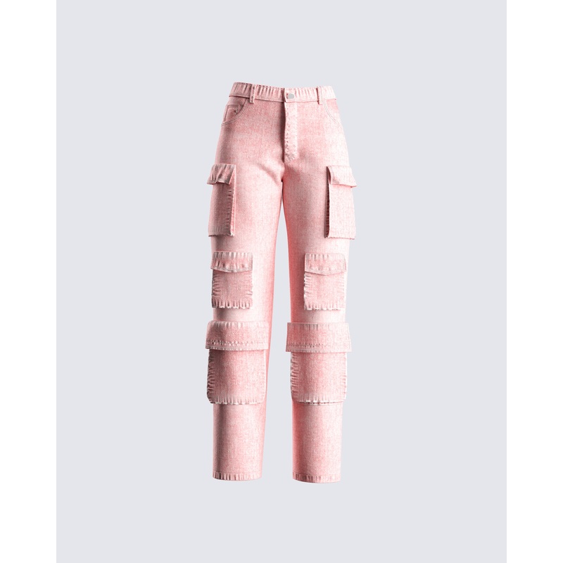 Dustin Pink Acid Wash Jeans