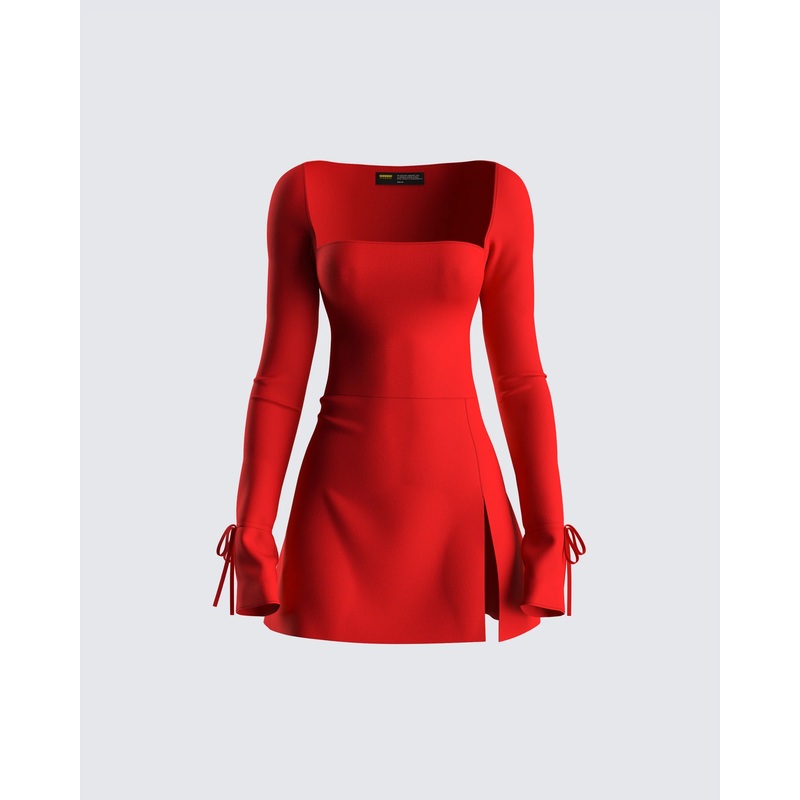 Kesia Red Mini Dress