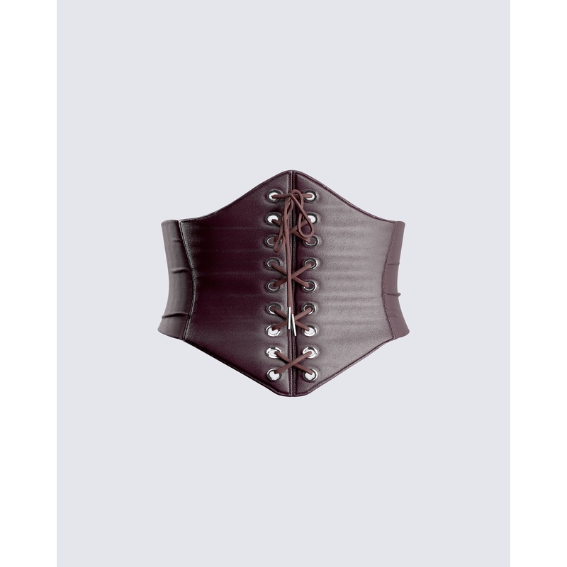 Naina Brown Corset Belt