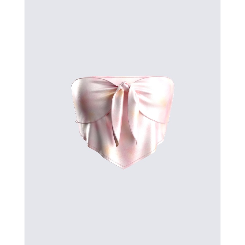 Nikita Abstract Print Cropped Top