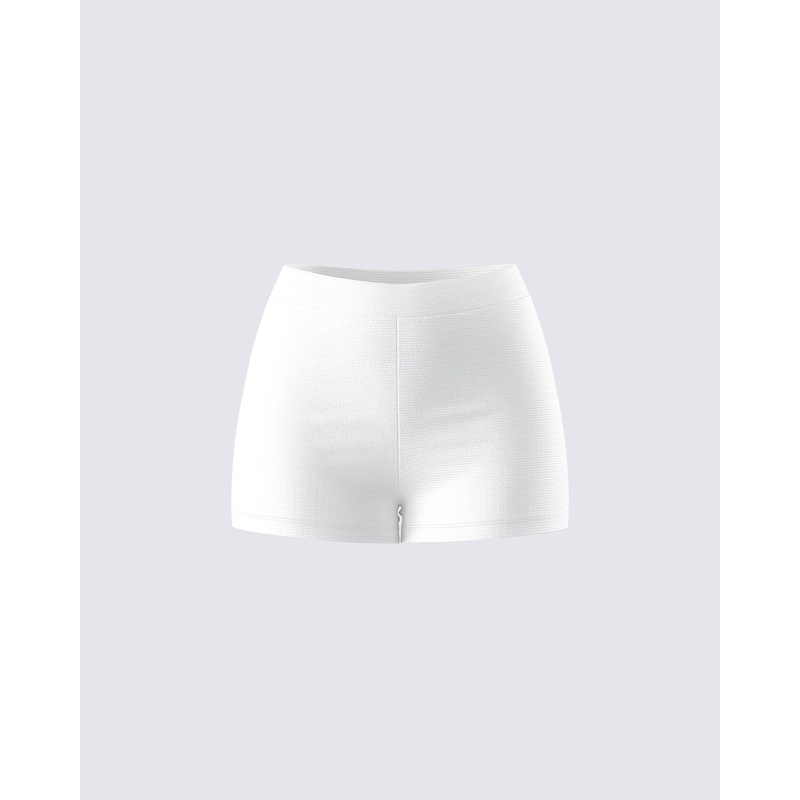 Priya Cream Rib Short