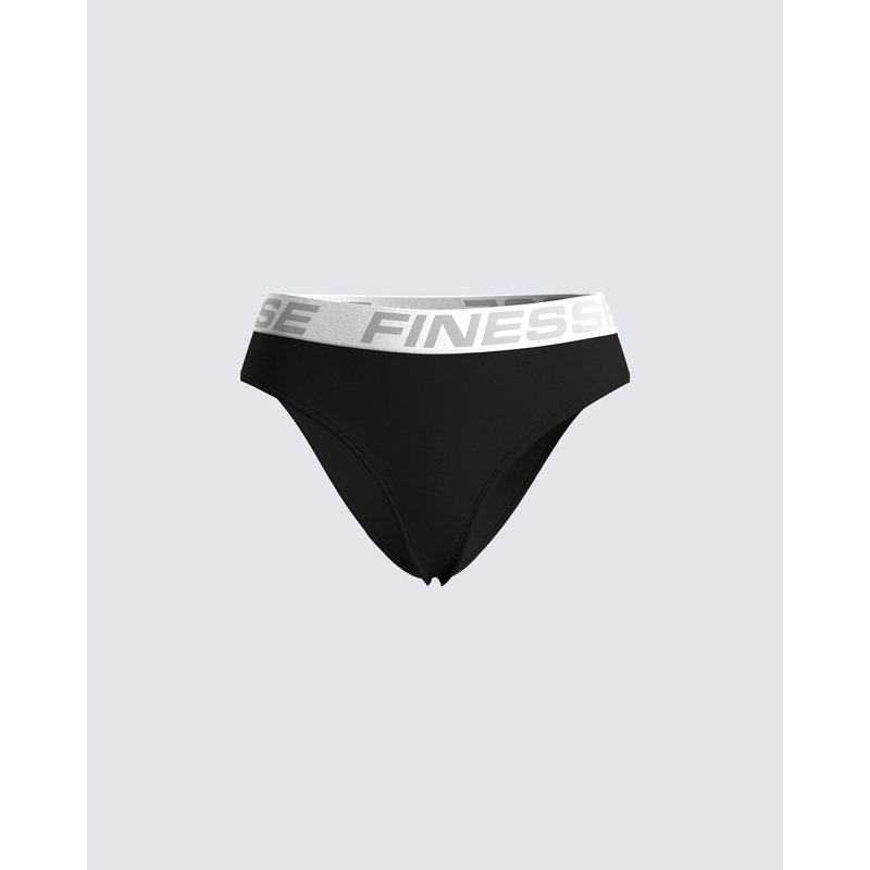 Samia Black Logo Panty