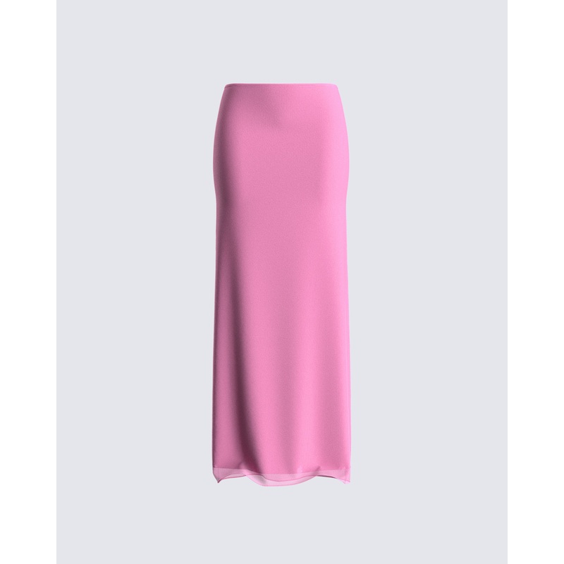 Vianka Pink Maxi Skirt