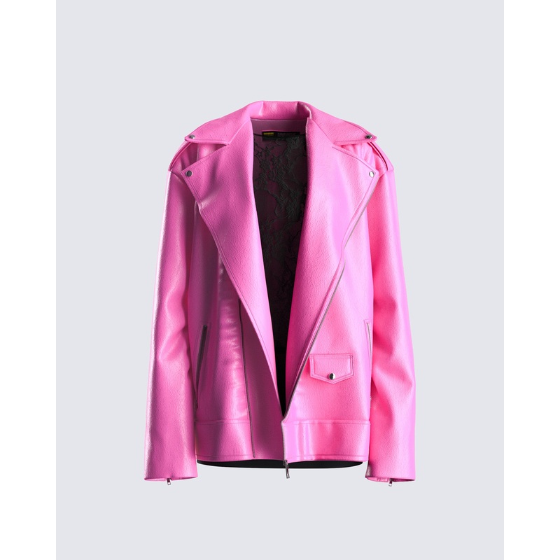 Ayse Leather & Lace Set