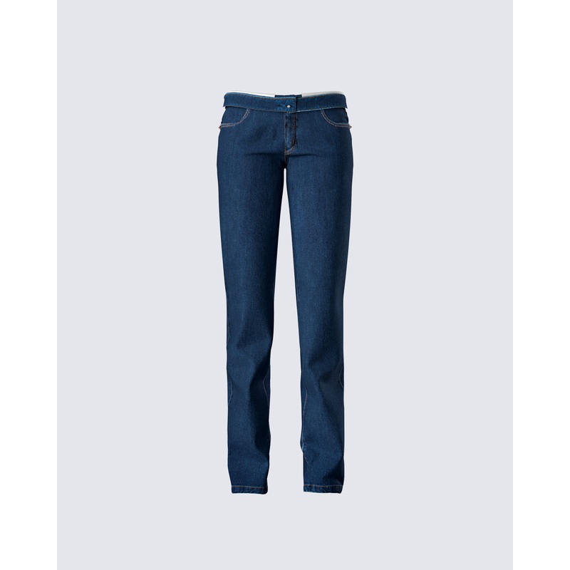 Briar Blue Low Waist Denim Pant