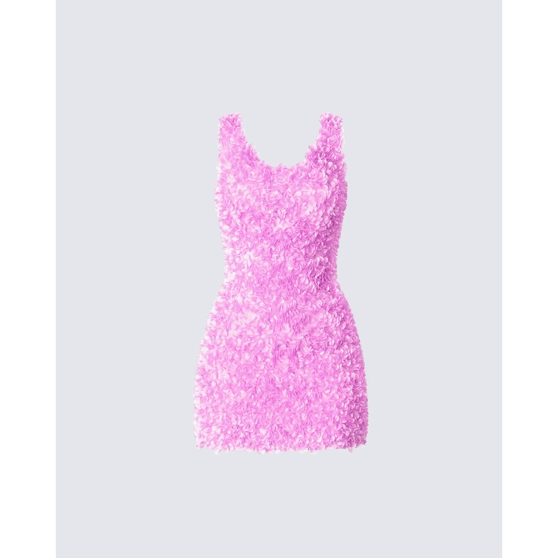 Christy Pink Petal Mini Dress