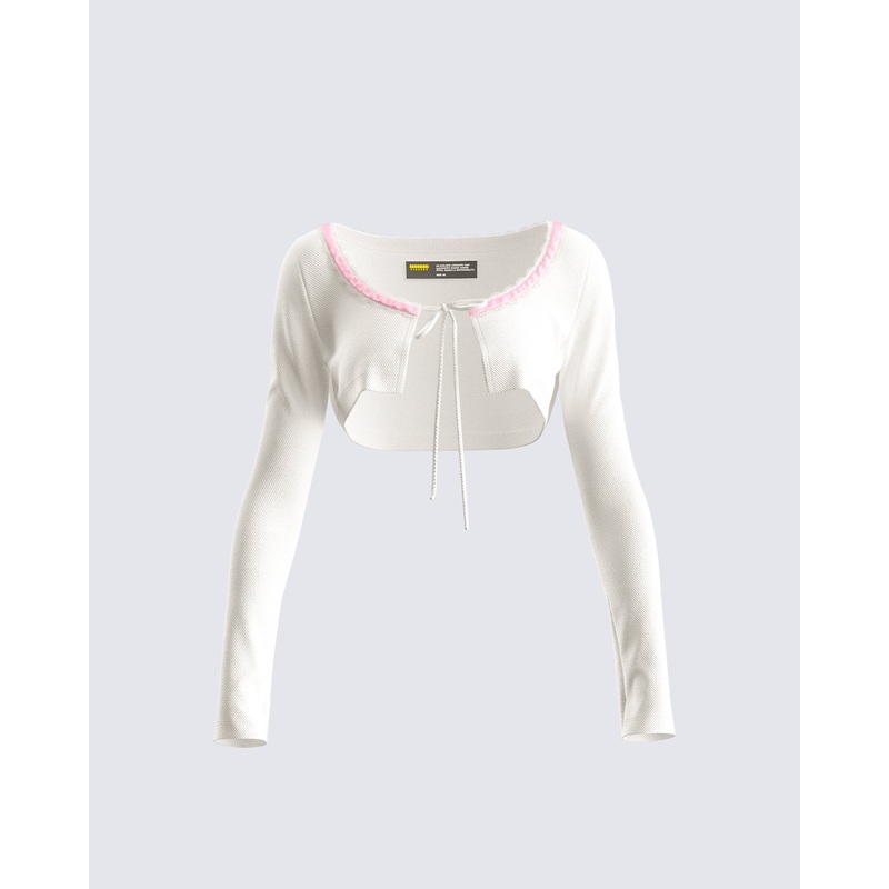 Cosette White Crop Top