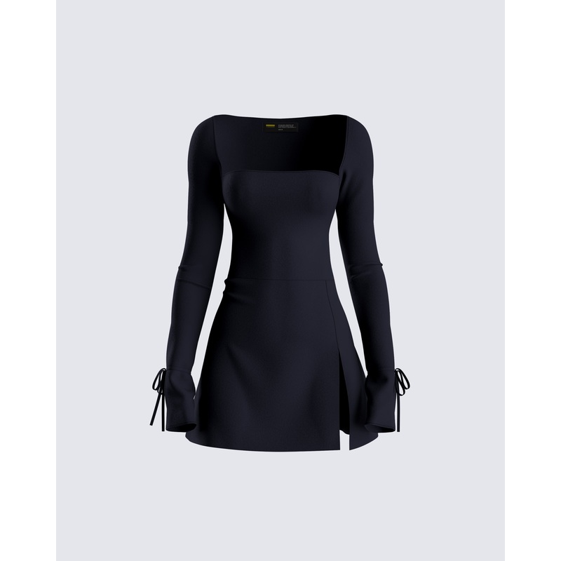 Kesia Black Mini Dress