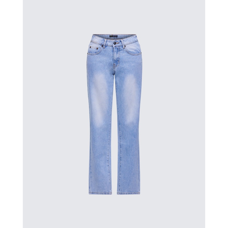 Achara Blue Denim Low Rise Jean