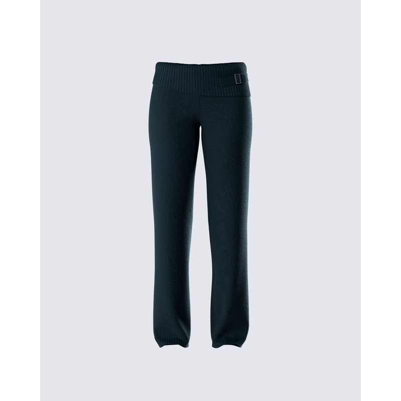 Alyssa Black Knit Pant