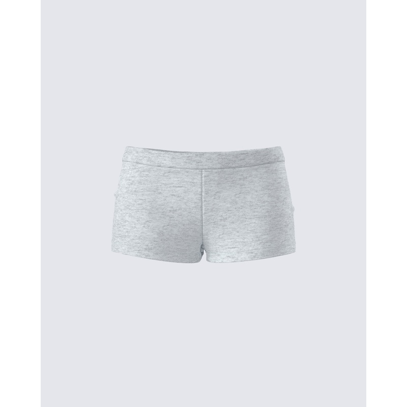 Darby Heather Grey Mini Short