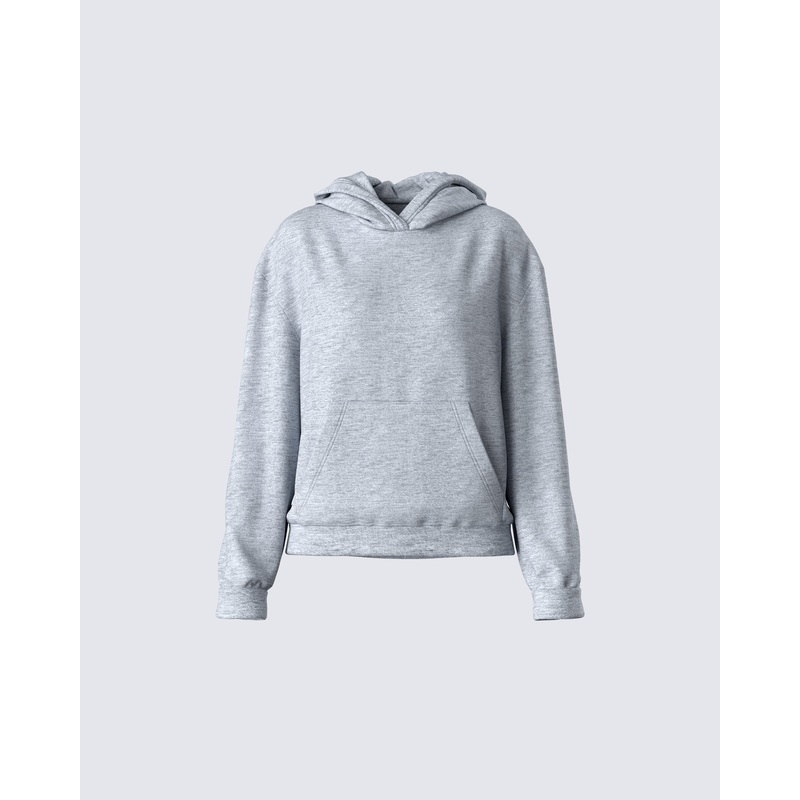 Delanie Grey Heather Fleece Hoodie