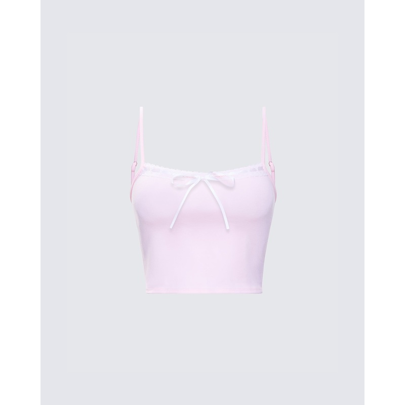 Fable Pink Bow Cami