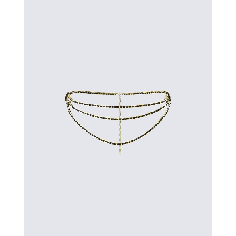 Octavia Black Chain Belt