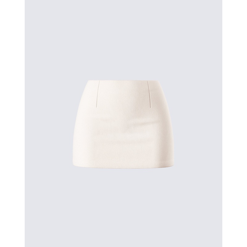 Branca Ivory Mini Skirt
