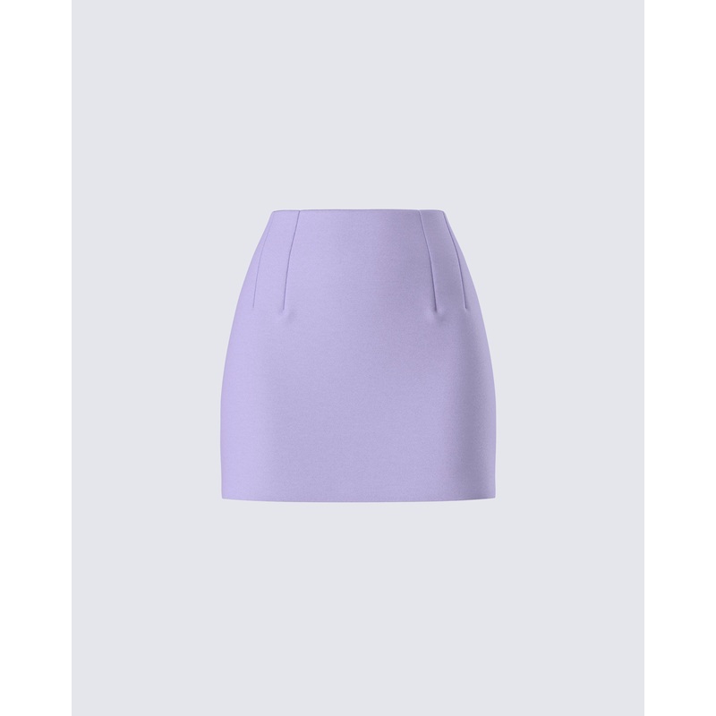Branca Lavender Mini Skirt