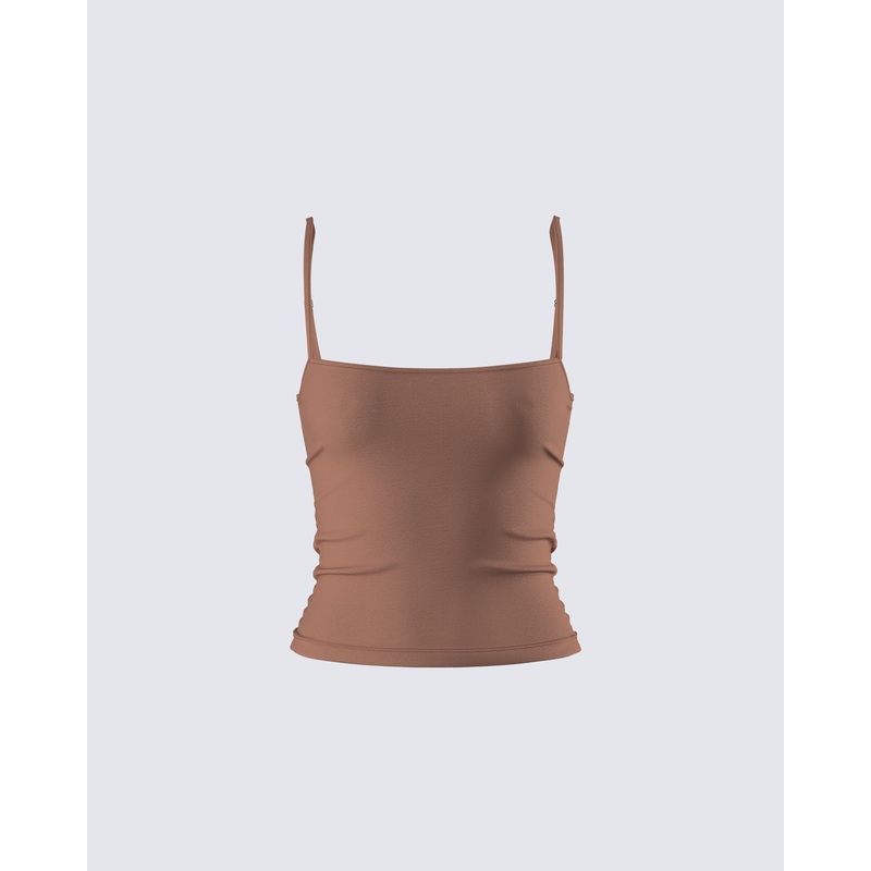 Dovie Brown Cami Top