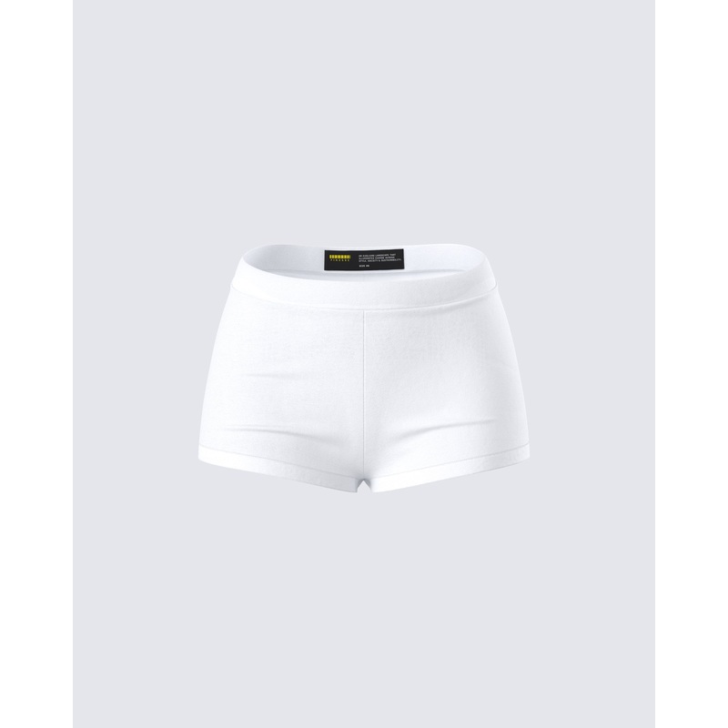 Gaia White Graphic Mini Short