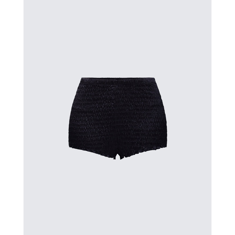 Imelda Black High Waist Short