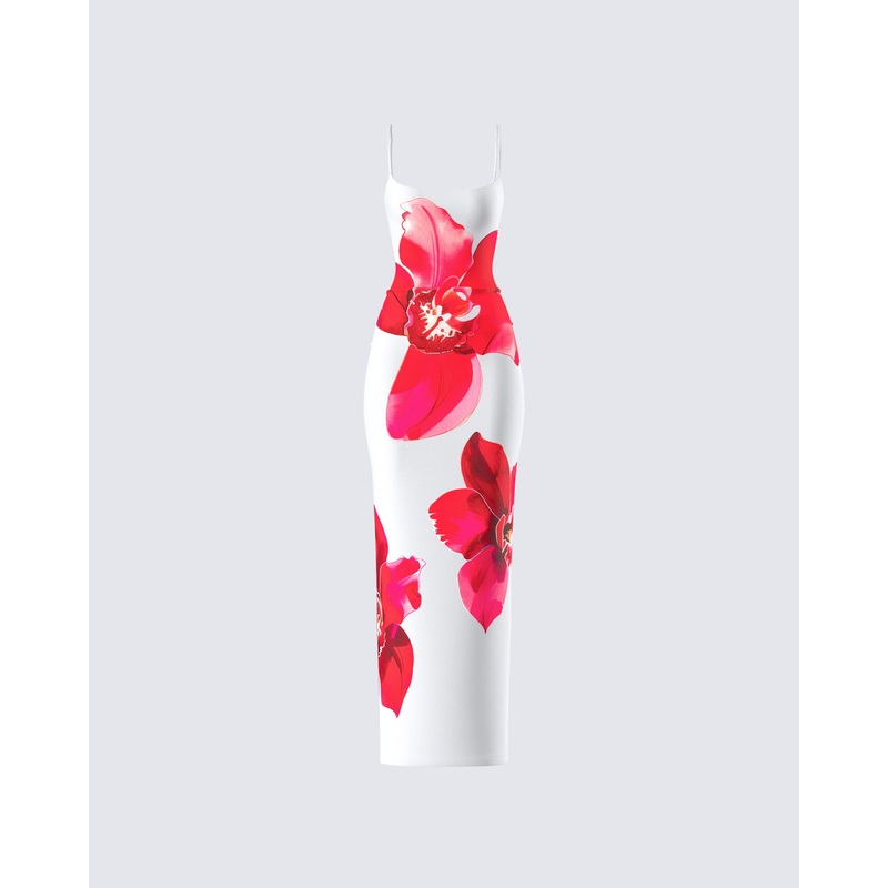 Jemima Floral Print Maxi Dress
