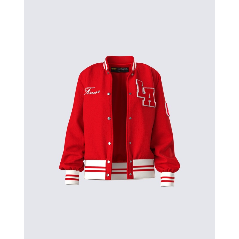 Palmer Red Varsity Jacket