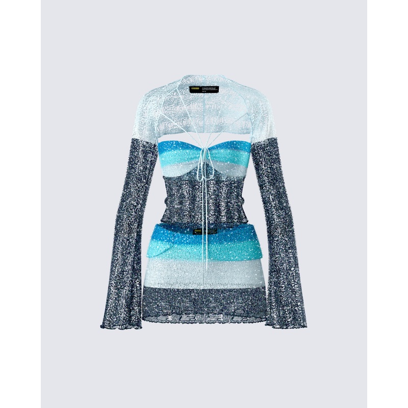 Vanessa Black Sequin Knit Set