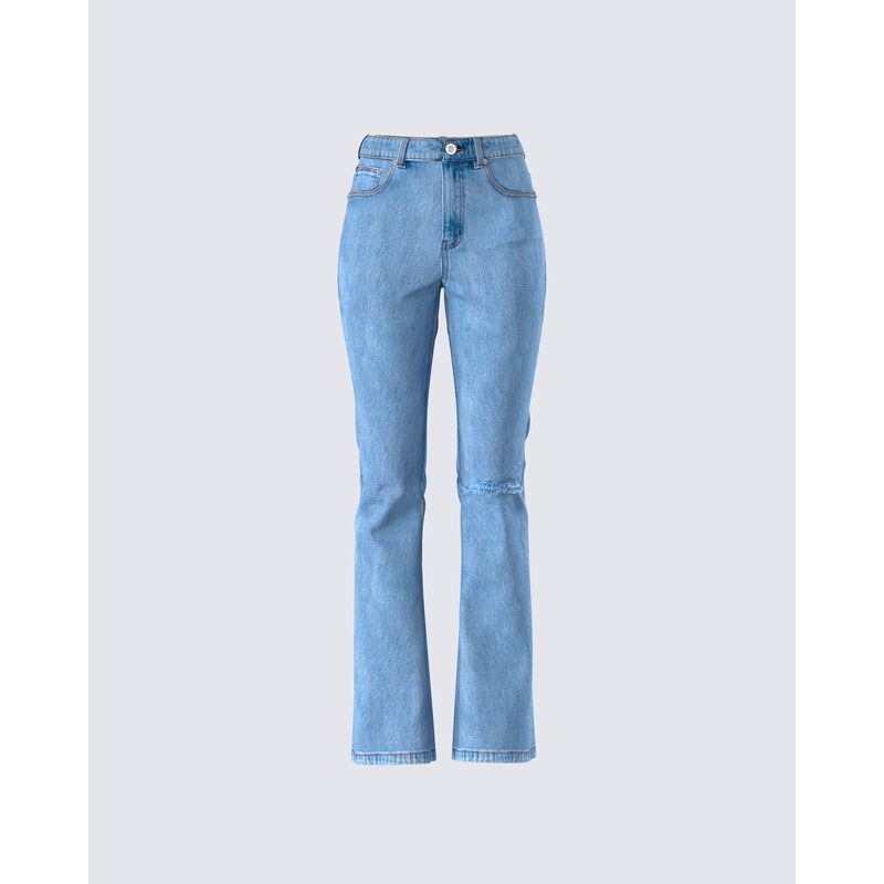 Zosia Blue Denim Ripped Jean