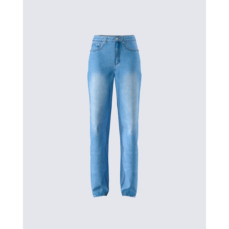 Ahmeira Blue Denim Jean