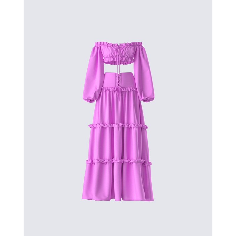 Fabiana Lilac Maxi Set