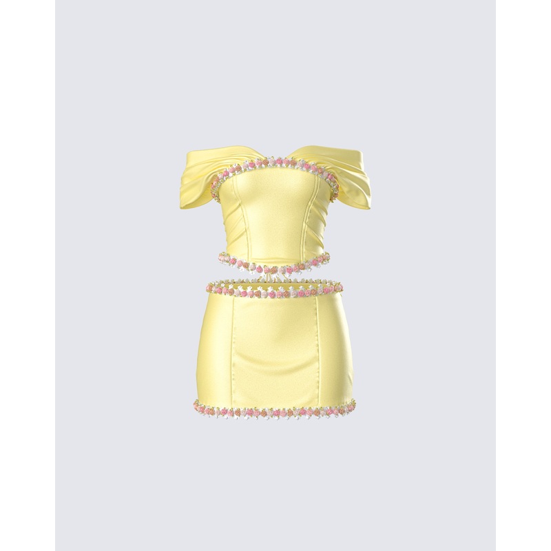 Nori Yellow Floral Set