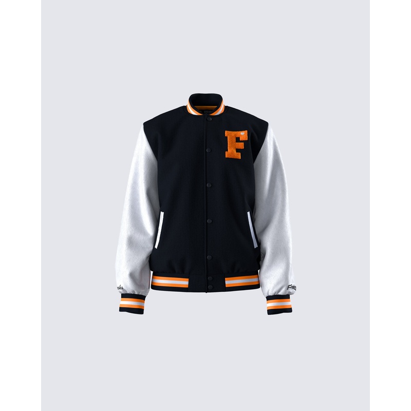 Sutton Black Varsity Jacket