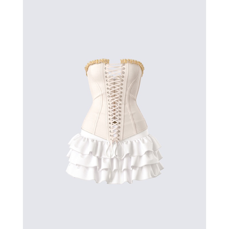 Tameka Ivory Ruffle Set