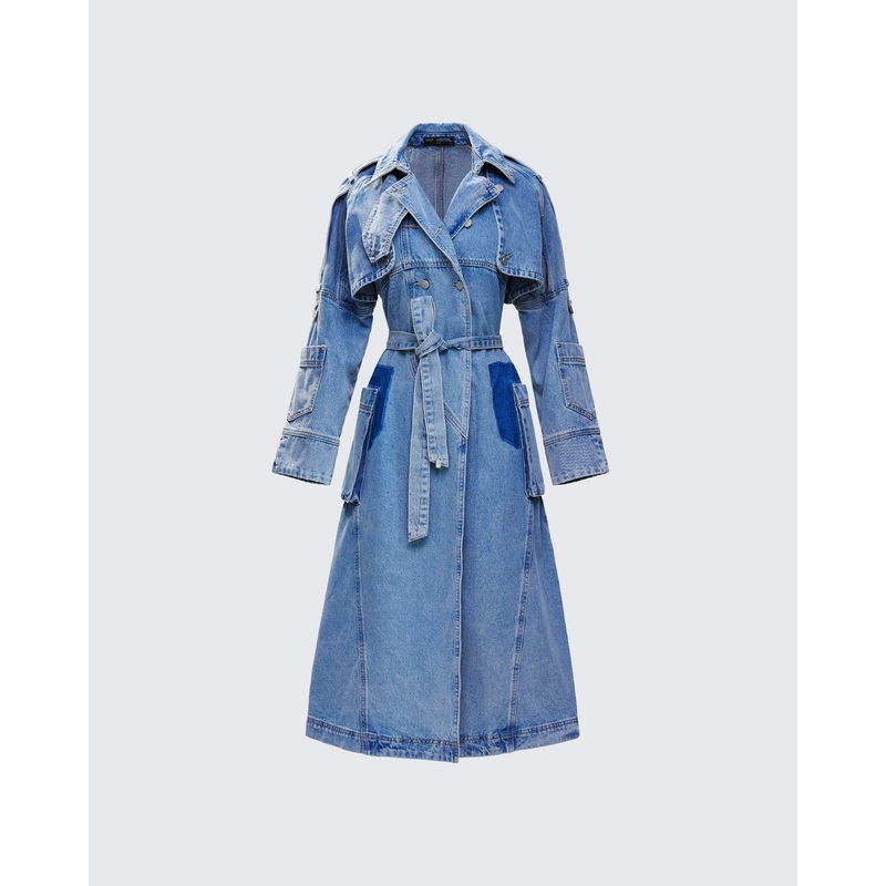 Hestia Denim Trench Coat
