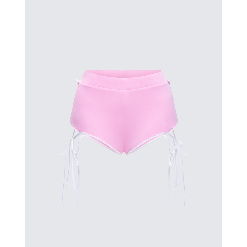 Leticia Pink Jersey Booty Shorts