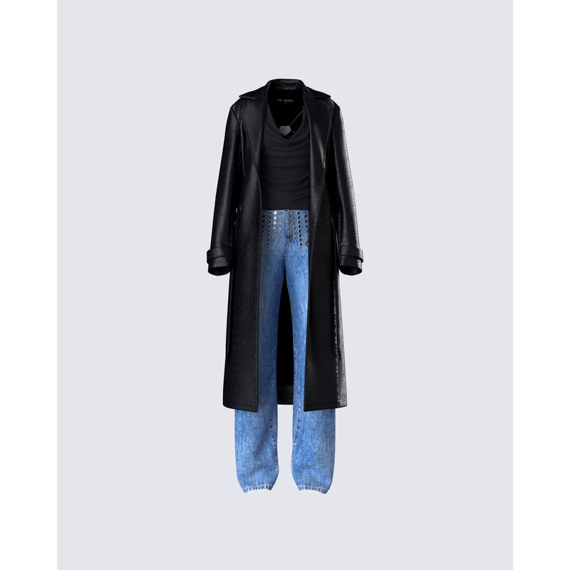 Mavi Vegan Leather Set