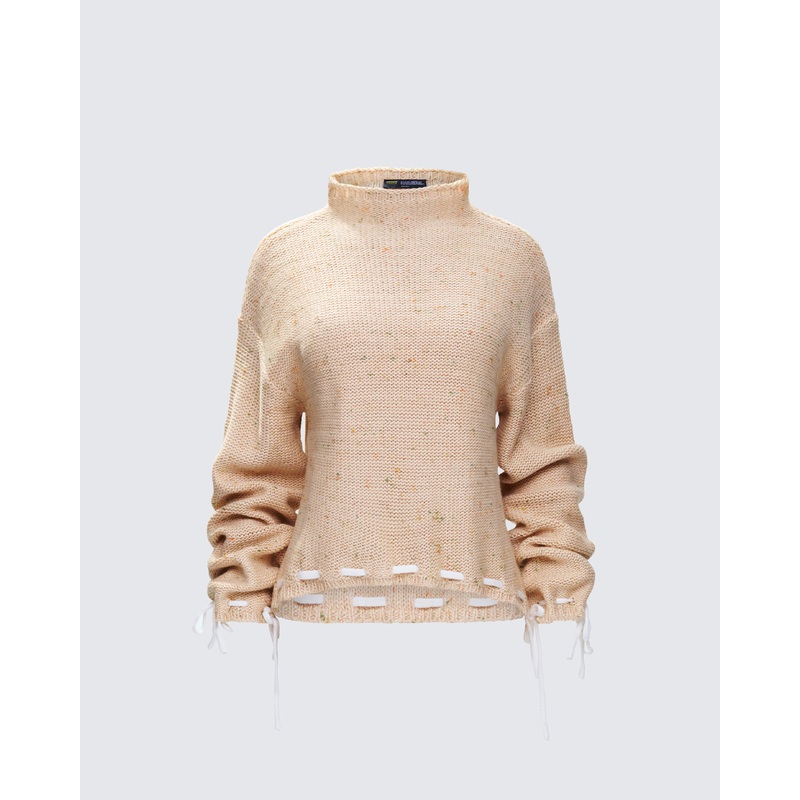 Roxane Muilti Coloured Hem Detailed Knit Jumper