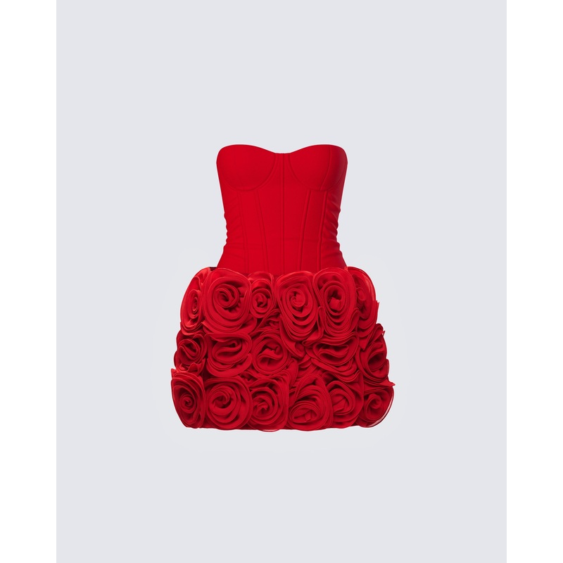 Tayah Red Rosette Set