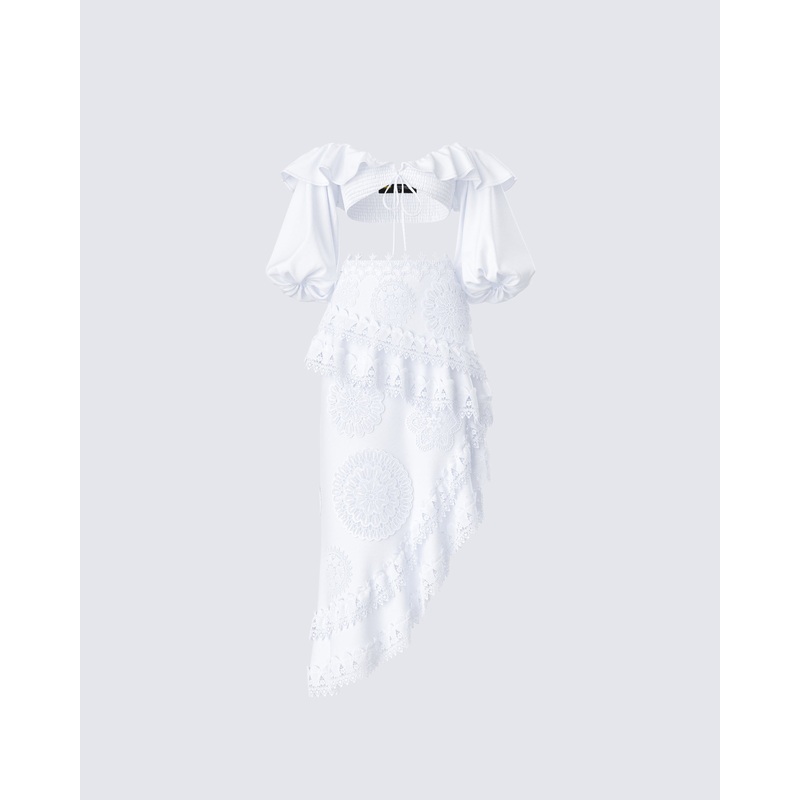 Villi White Lace Set