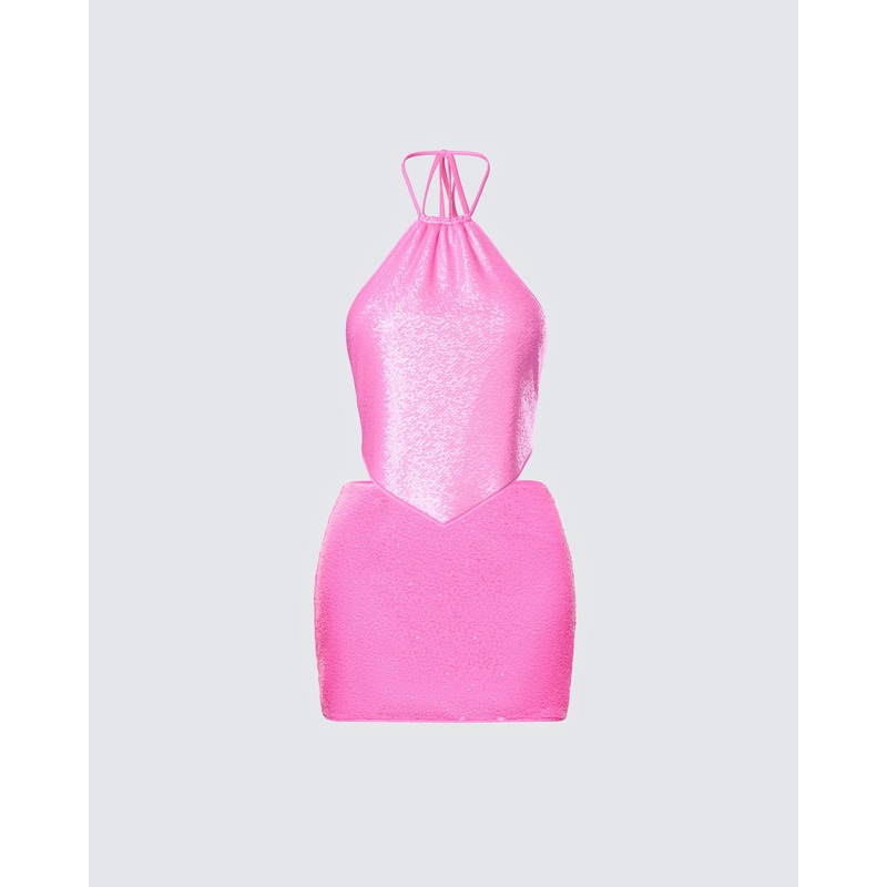 Courtney Pink Sequin Set