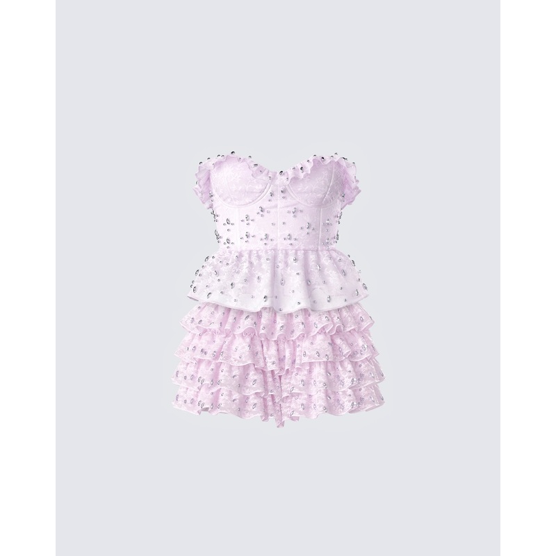 Keilani Pink Ruffle Set
