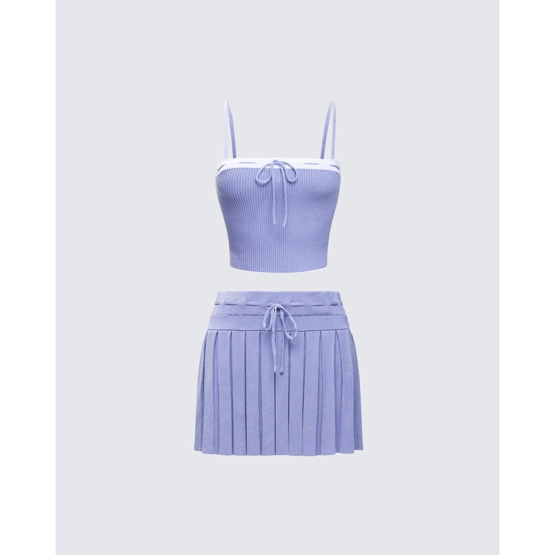 Lucien Blue Knitted Set